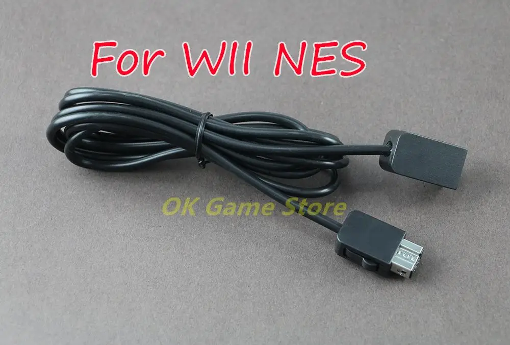 10 Uds Cable de extensión juego 1,8 M Cable extensor de mando negro para Nintendo SNES Mini controlador clásico para NES para controlador Wii