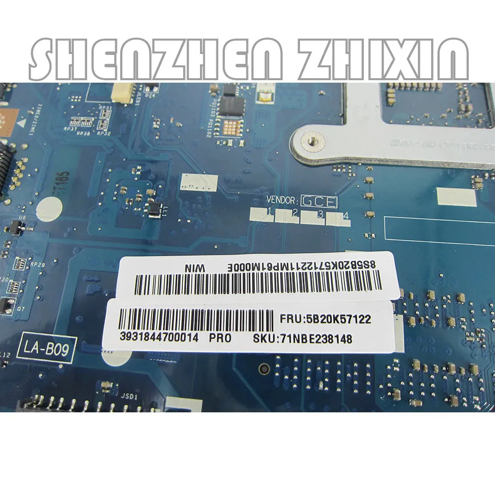 Yourui para Lenovo B50-80 B50-70 E50-80 placa base de computadora portátil con i3-5005U CPU ZIWB2/ZIWB3/ZIWE1 LA-B092P U0V 5B20K57122