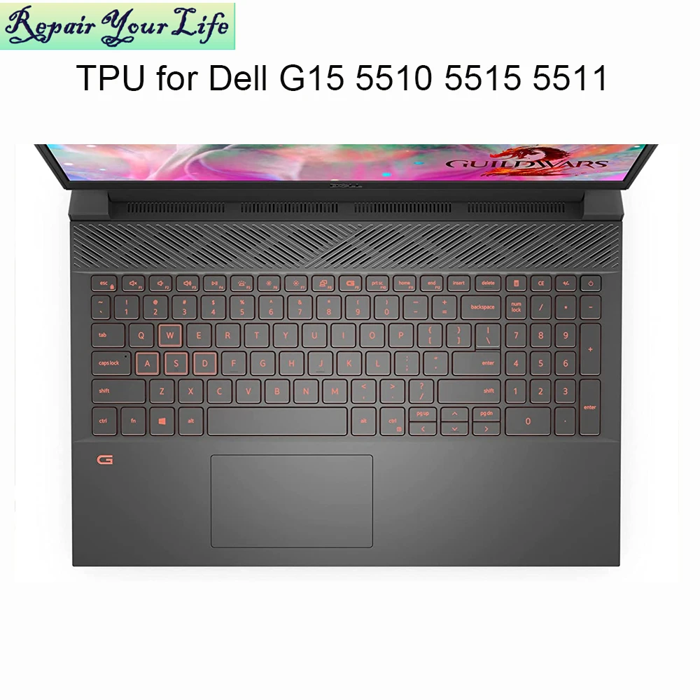 Funda para teclado de ordenador portátil, cubierta protectora antipolvo de TPU transparente para Dell G15, 2021, 5510, 5511, accesorios de repuesto, 5515