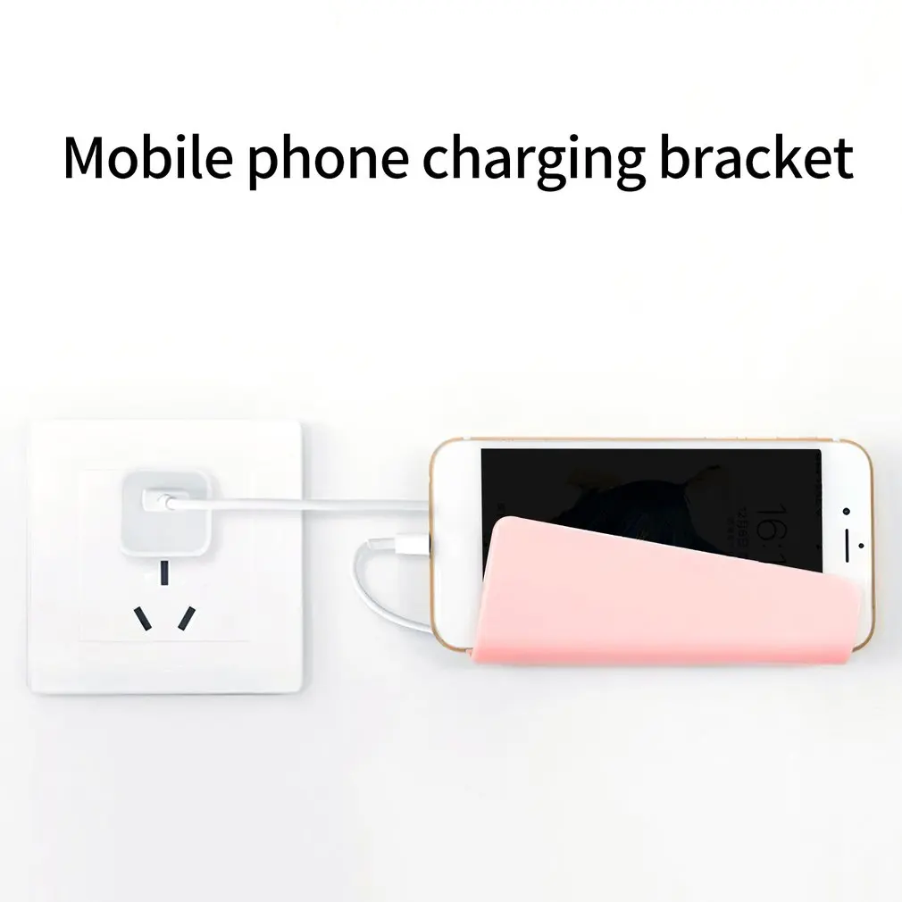 Soporte de pared Universal para teléfonos móviles, caja de carga, enchufe, soporte de Telecomunicaciones - imagen 2
