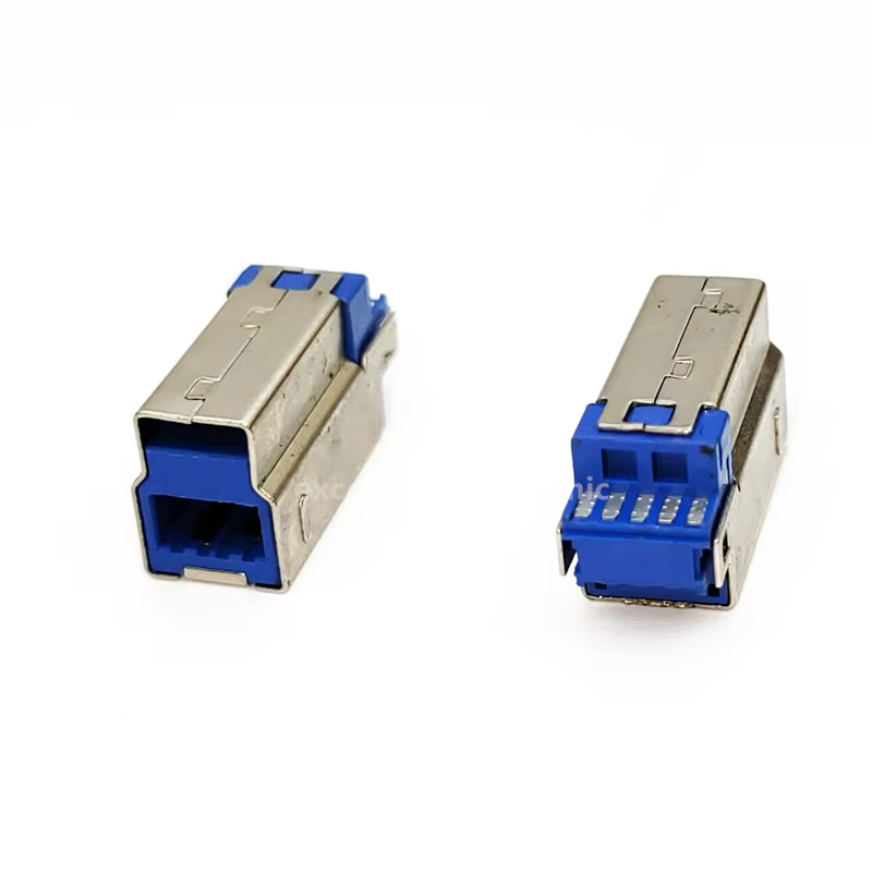 Conector USB Tipo B Hembra Ángulo Recto – Soldadura PCB - imagen 5