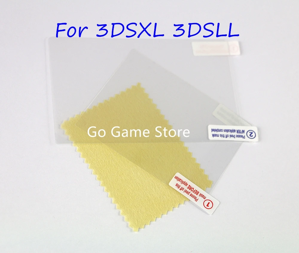 1 Juego para Nintendo nuevo 3DSXL 3DSLL 3DS XL LL Protector de pantalla LCD piel HD transparente 2 en 1 película protectora cubierta protectora de superficie