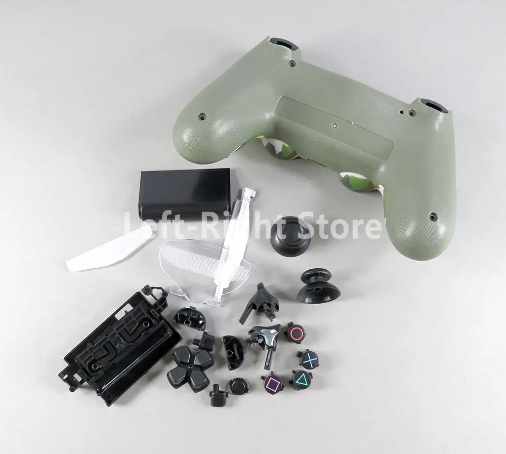 1 Juego de carcasa completa para PS4 versión 5,0 JDS-050 JDS 055 JDM050 controlador de carcasa piezas de repuesto Joystick - imagen 4