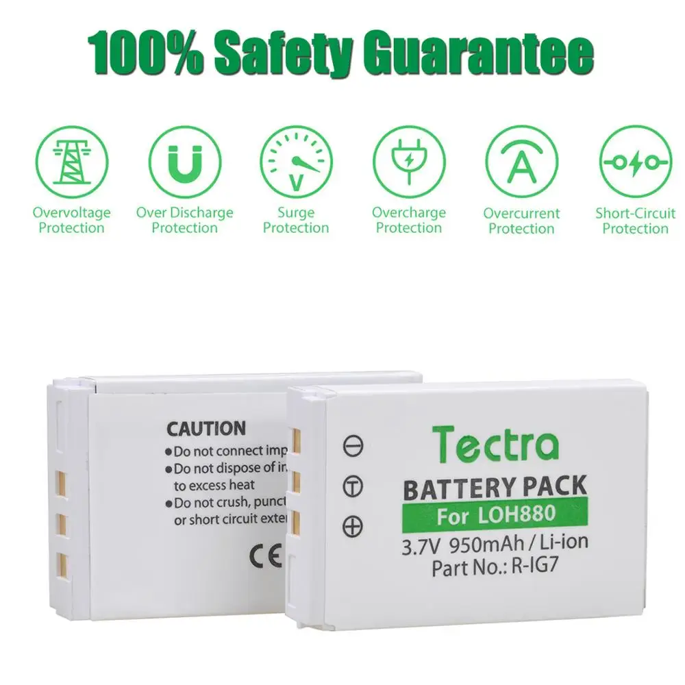 Batería de R-IG7 de 950mAh para mando a distancia Universal, para Logitech Harmony LOH880 900 720 850 880 885 890 Pro H880 - imagen 3