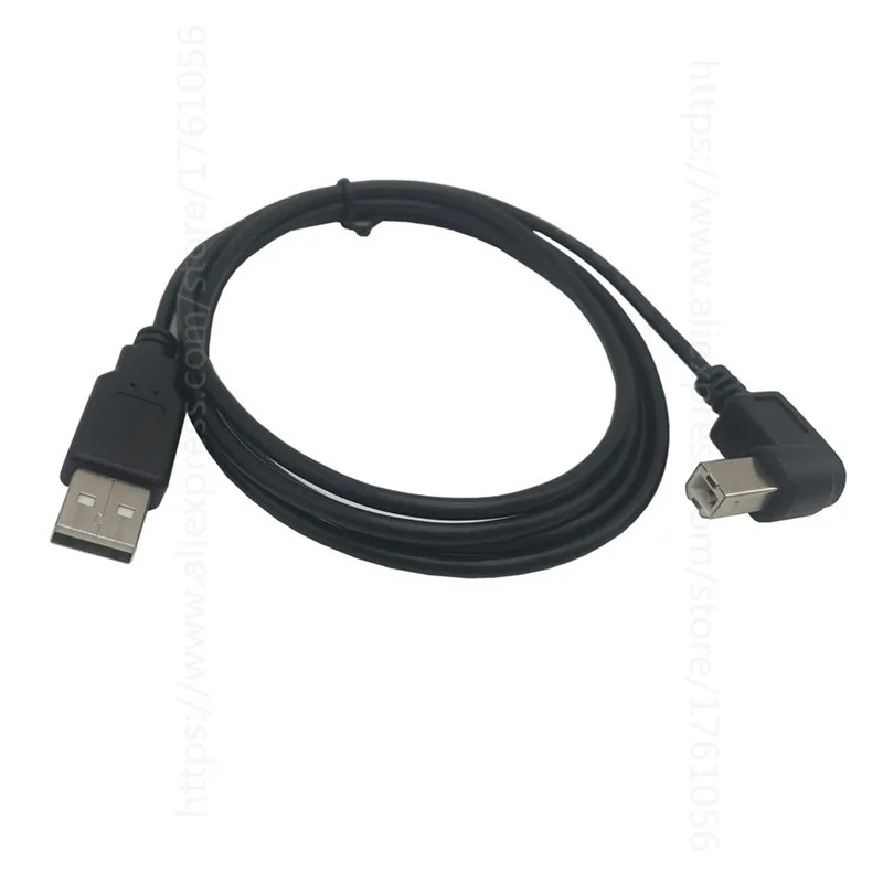 Cable USB de alta velocidad 2,0 A a B macho Cable de ángulo recto de 90 grados para Canon Brother Samsung Hp Epson Cable de impresora 5 pies 1,5 m - imagen 5