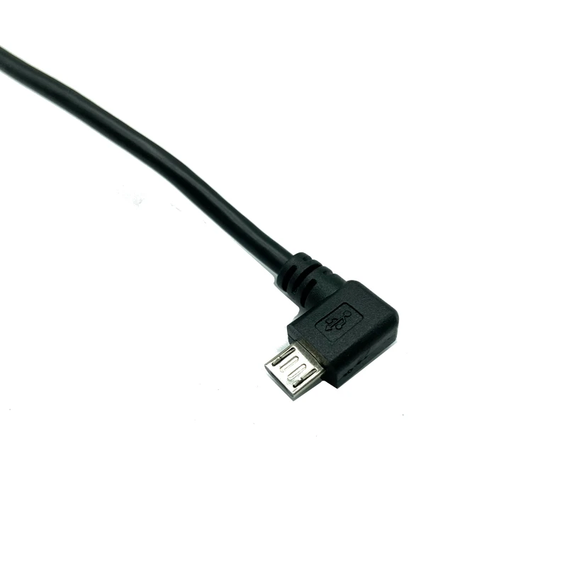 Cable micro USB derecho de 90 grados, 5 pines macho a USB B hembra, tipo montaje en panel, 30cm con tornillos - imagen 3
