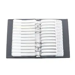 0402 0603 0805 1206 SMD SMT Chip Condensador cerámico multicapa Libro de muestra Paquete de kit surtido