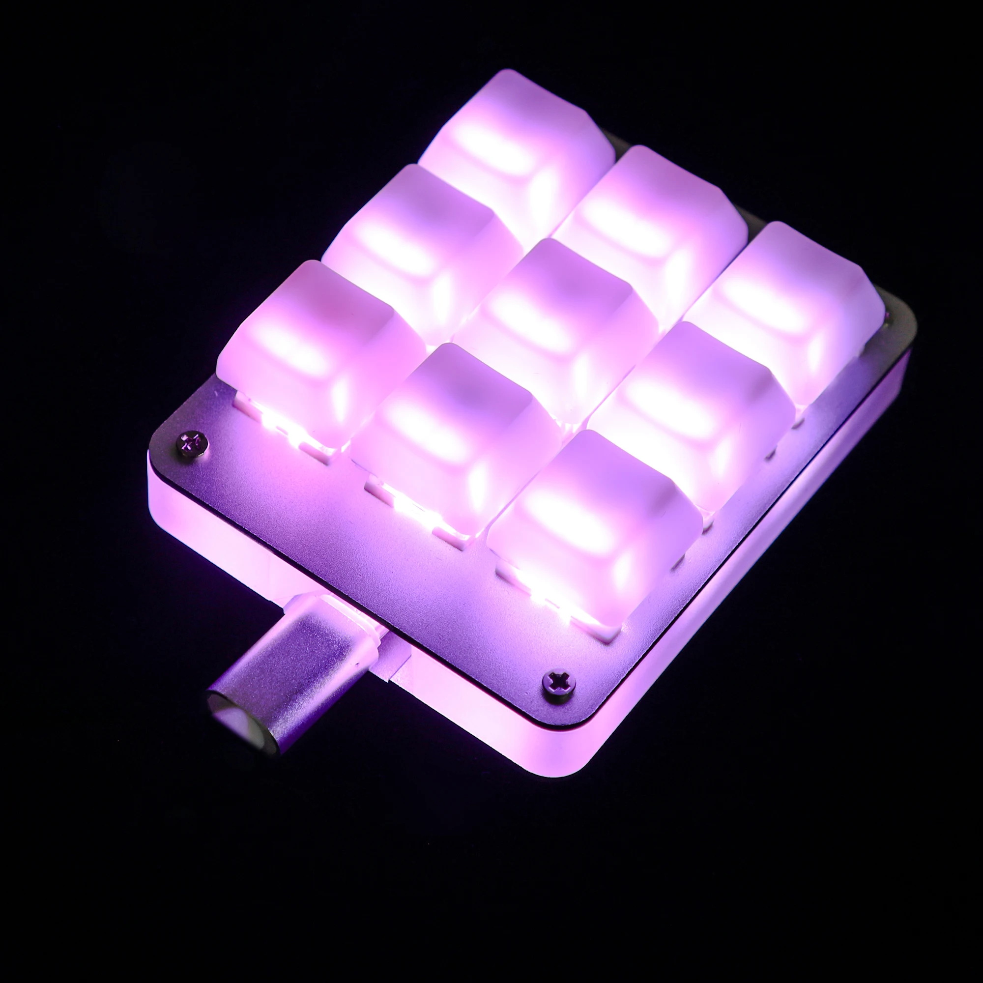 Teclado mecánico con 9 teclas de aluminio CNC QMK a través de Hotswap YMDK RGB, compatible con interruptores Macro tipo C MX, teclado numérico para juegos y Photoshop - imagen 5