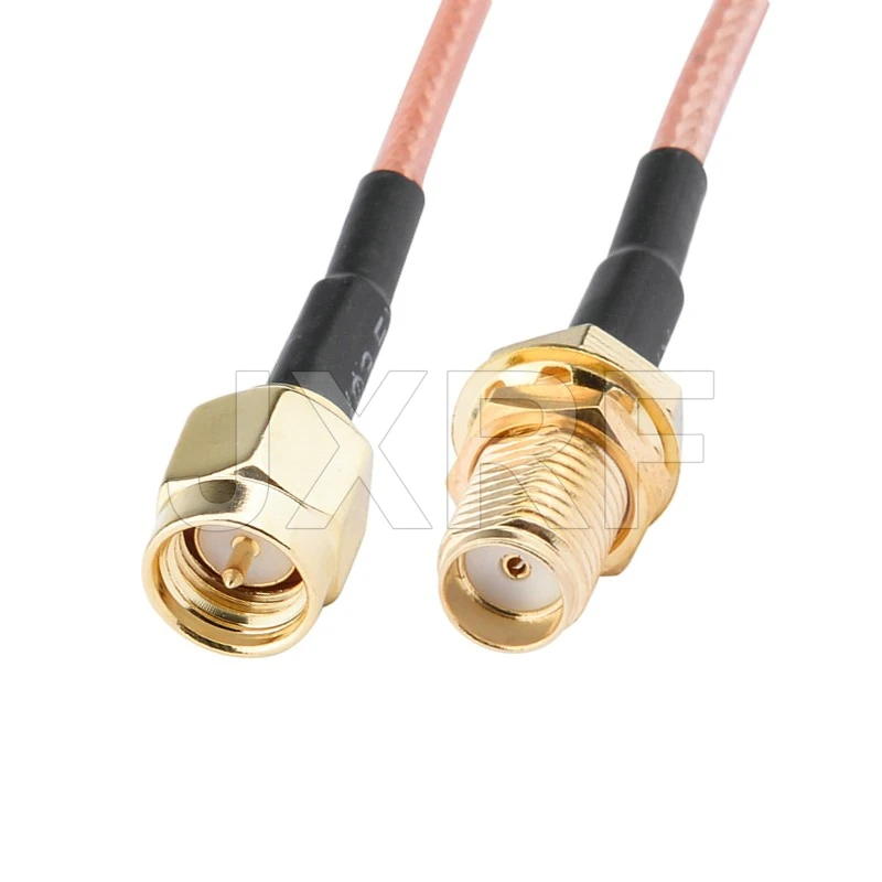 JXRF conector F hembra SMA a TS9 CRC9 SMA extensión coaxial Cable puente Pigtail 15CM RG316 para enrutador módem 3G 4G - imagen 5