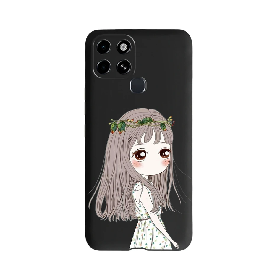 Funda protectora de silicona para Infinix Smart 6, carcasa suave negra para teléfono inteligente 6, 6,6" - imagen 3