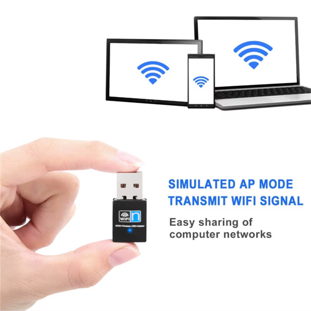 Adaptador WiFi USB 300Mbps – Receptor Inalámbrico 802.11n Windows - imagen 2