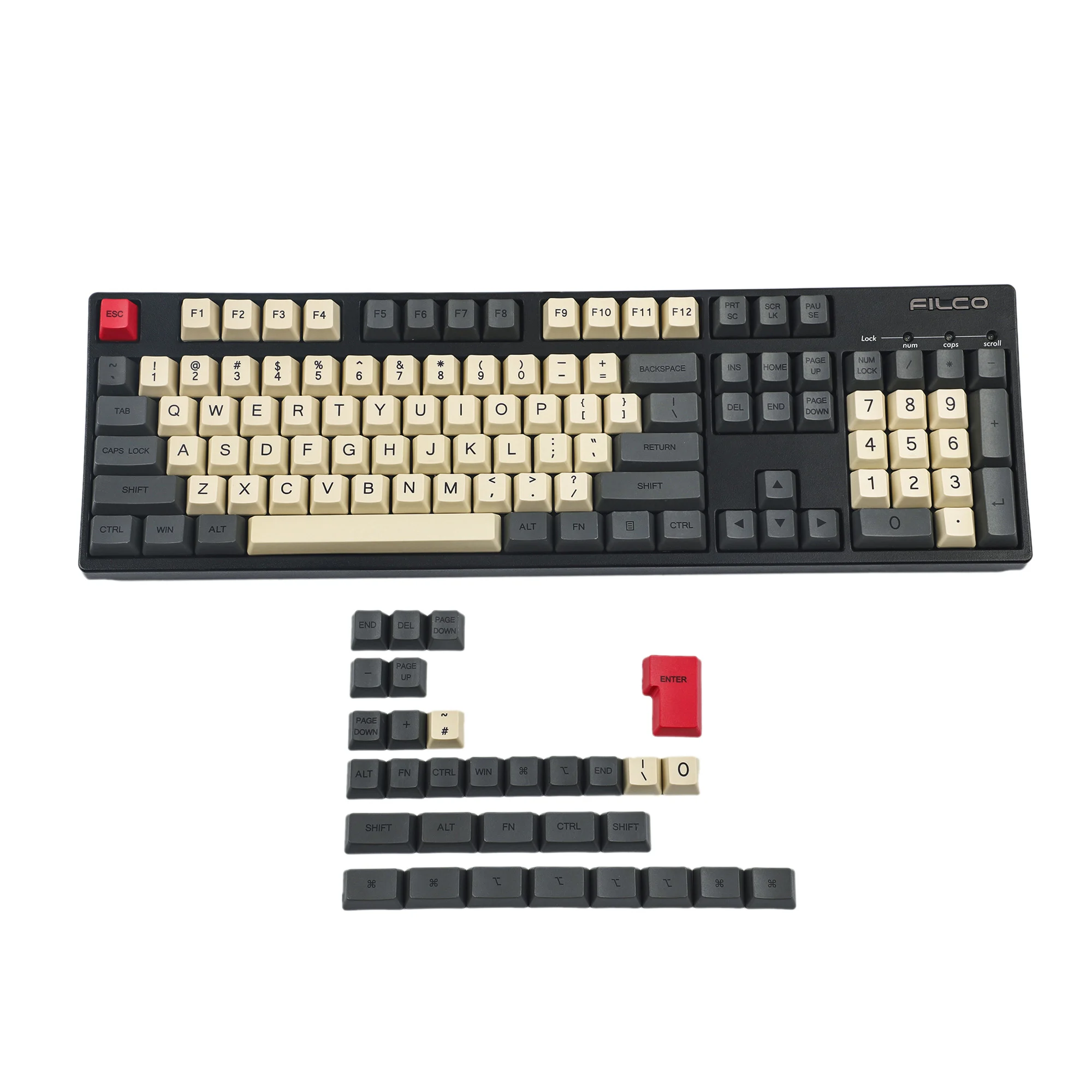 Teclas de carbono grueso para Mac, PBT, OEM, perfil Dye Sub 96 84 ANSI, ISO, para MX Keyaboard, GMMK, KBD75, FC980M, 135 teclas - imagen 4