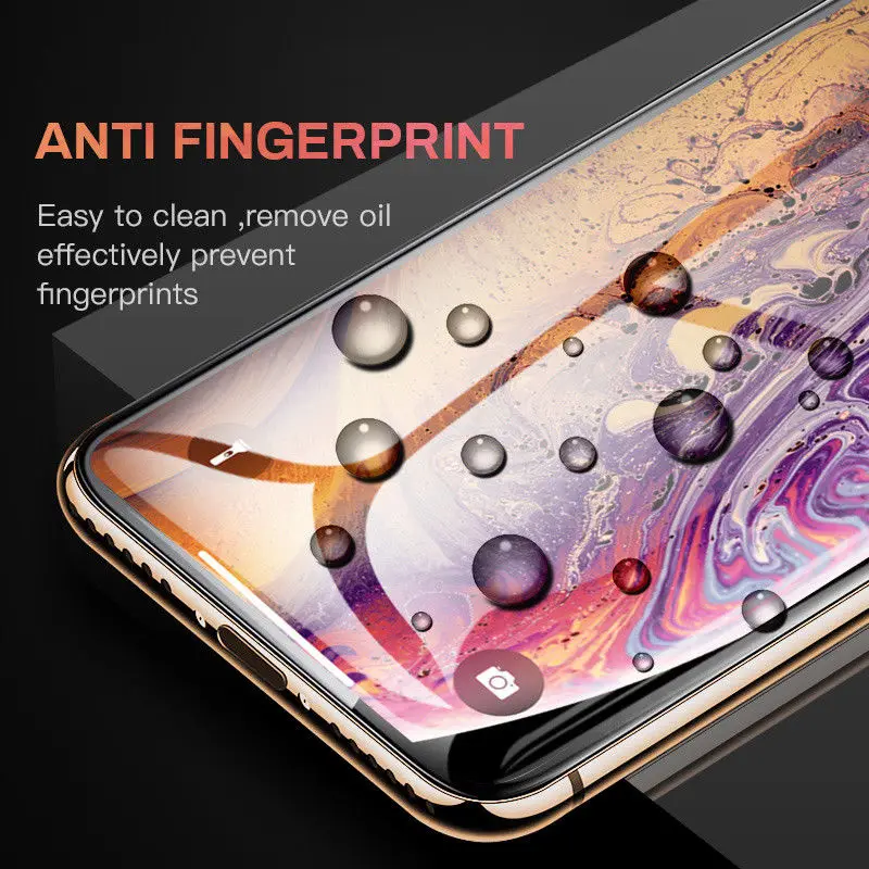 2 uds 3D curvado 9H vidrio templado para iPhone X Xs XR 11 12 13 mini 14 15 16 Pro Max 6 6S 7 8 Plus SE Protector de pantalla de cubierta completa - imagen 4