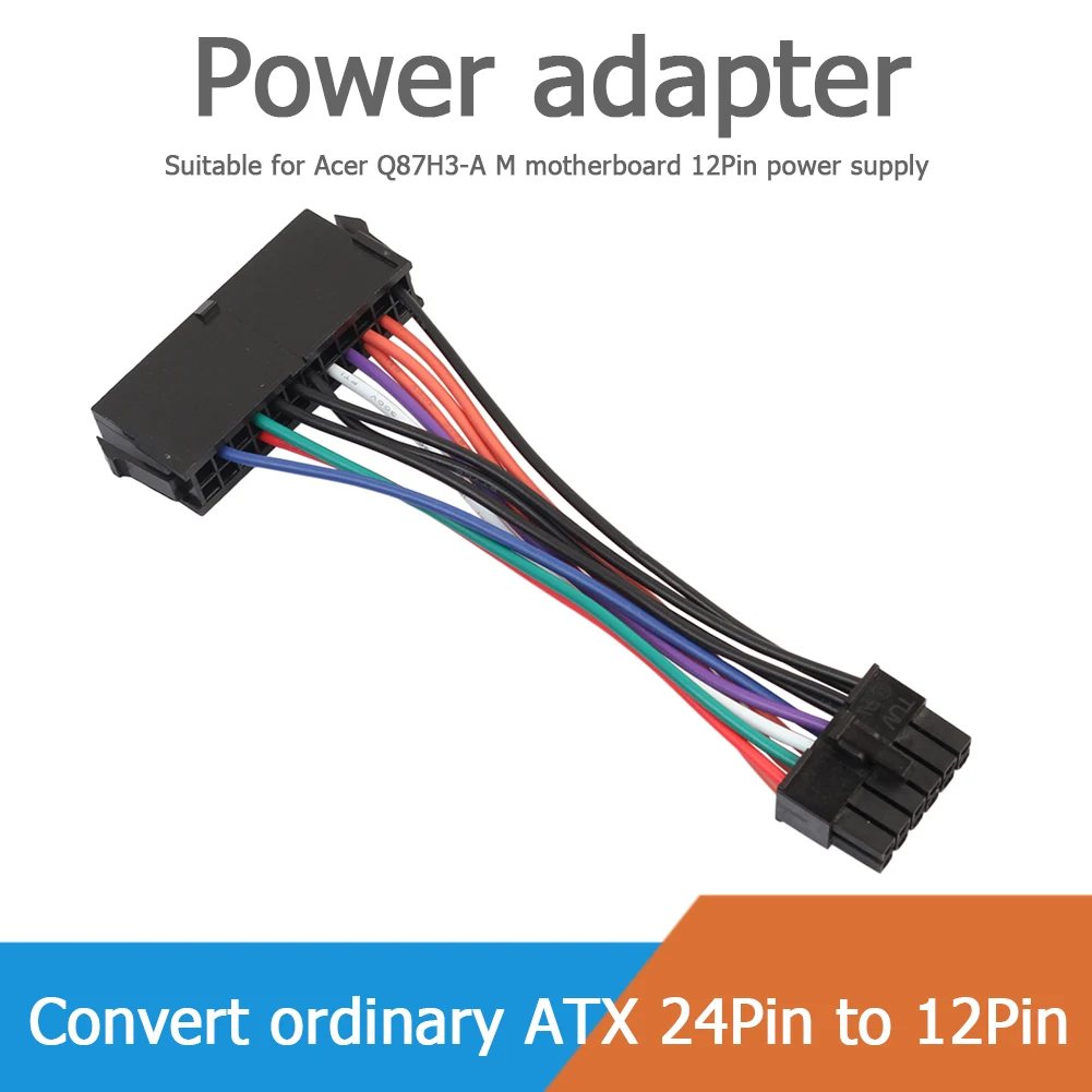 Adaptador de Cable de alimentación de la placa base, fuente de alimentación ATX de 24 a 12 Pines, 15cm, 12 Pines, Q87H3-AM para Acer, 12 pines - imagen 4