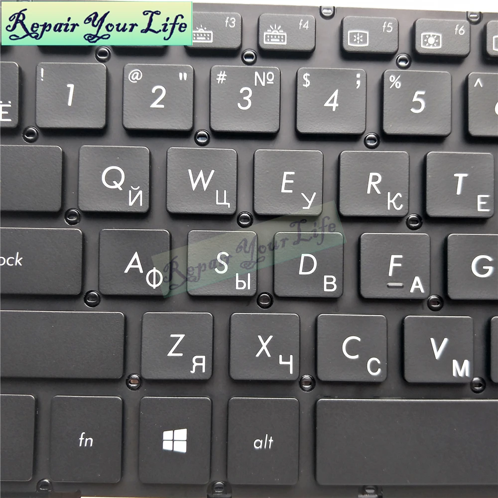 Teclado retroiluminado para portátil Asus VivoBook X580VD, N580V, X580, N580, RU, 0KNB0, 5600RU00, inglés, latino y ruso - imagen 3