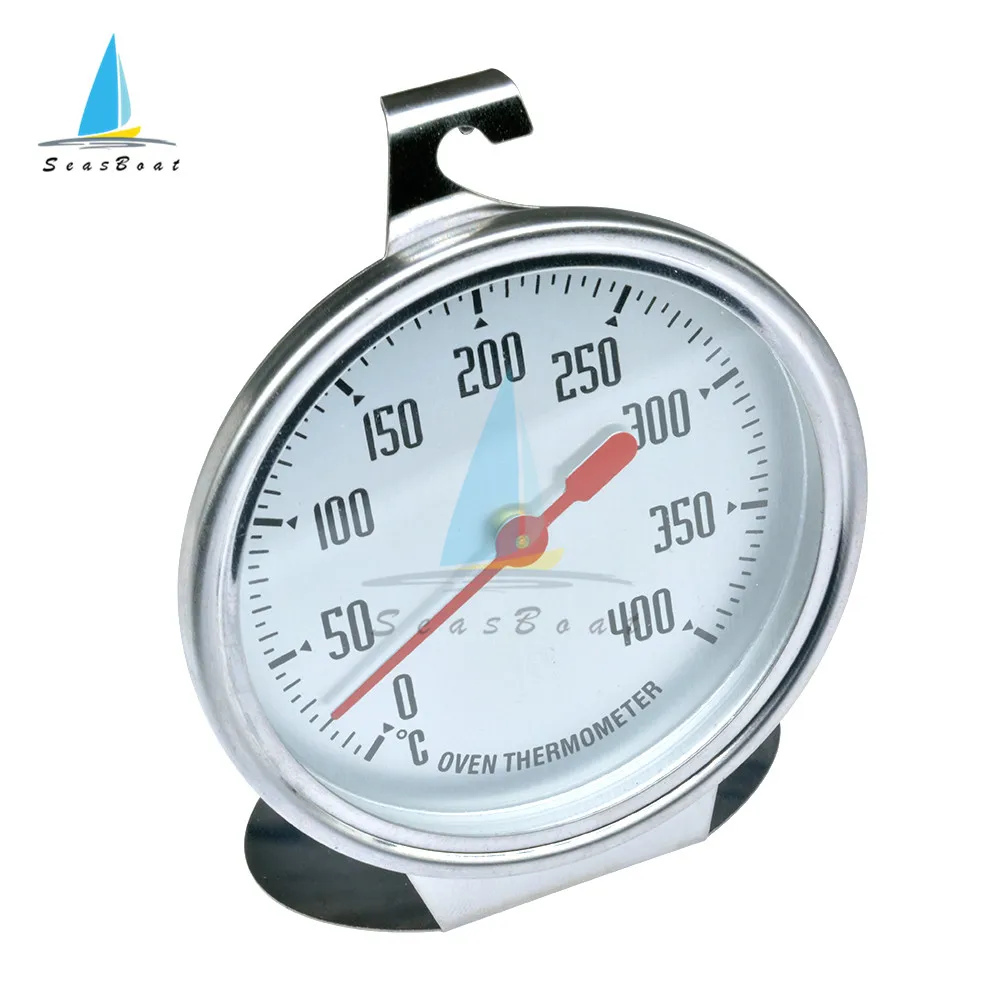 Termómetro de acero inoxidable de 0 a 400 grados para barbacoa, horno, medidor de temperatura Celsius, termómetros domésticos - imagen 3