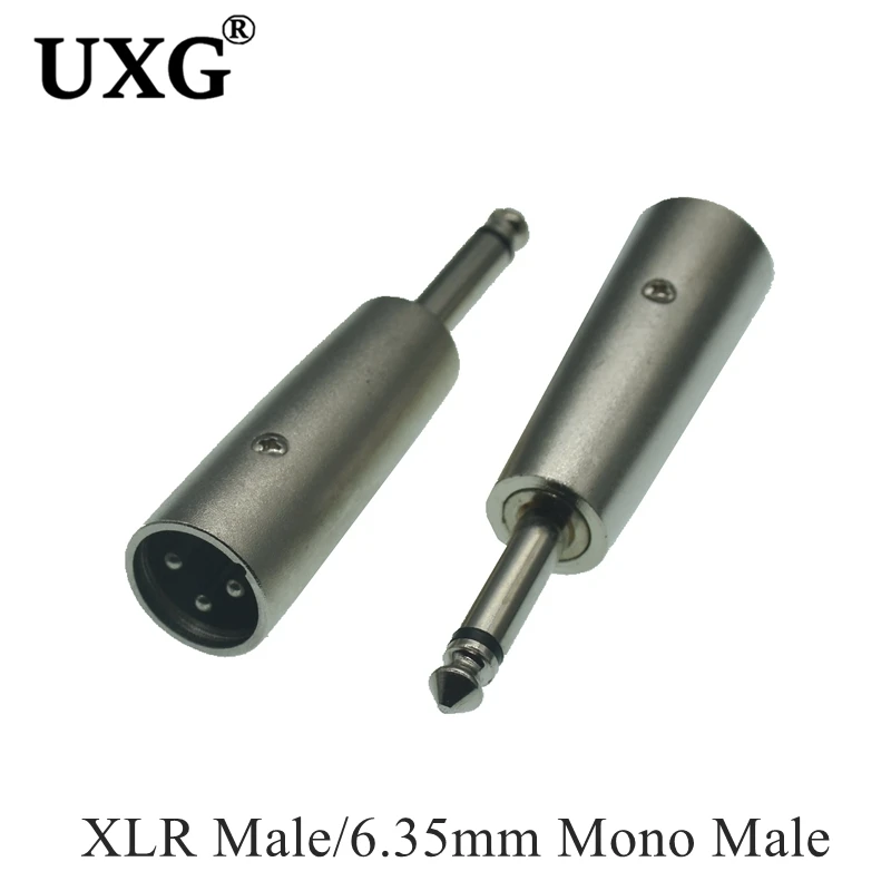 Conector XLR de 3 pines a 6,35mm macho para mezcladores de audio