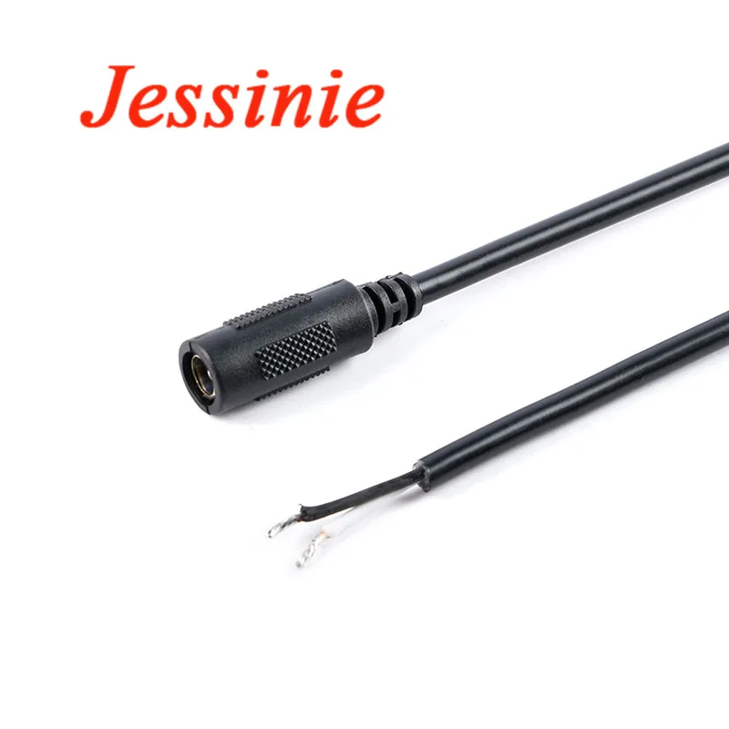 Cable de alimentación de CC macho y hembra, 5,5x2,1mm, 5,5x2,1, 12V, adaptador de enchufe, Cable de línea 10A, 18AWG, 30CM, 100CM, 1M, 0,75/0,3, cuadrado - imagen 3