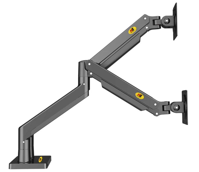 Soporte de Monitor NB G32 de aleación de aluminio, montaje de Monitor LED LCD Dual de 22 "-32", brazo de resorte de Gas, soporte de Monitor de movimiento completo, carga de 3-15 kg cada uno - imagen 5
