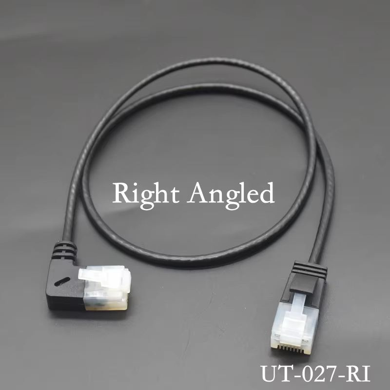 Cable Ethernet Cat6 RJ45 90º Plano UTP – Gigabit Alta Velocidad - imagen 2