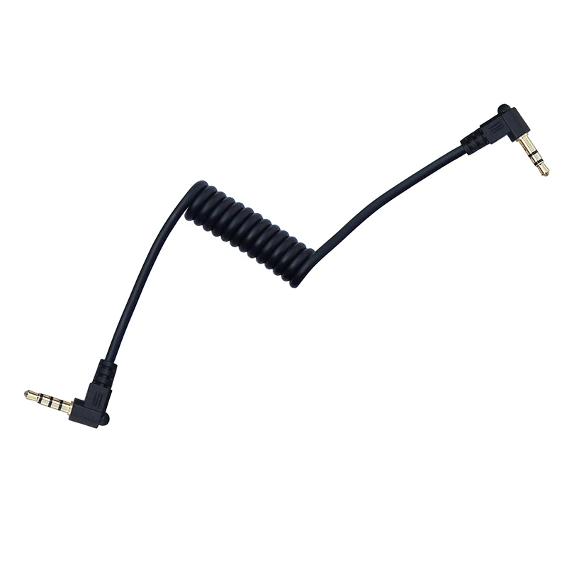 Cable de micrófono TRS a TRRS para teléfono inteligente, resorte en espiral de 3,5mm para RODE SC7 BOYA - imagen 5