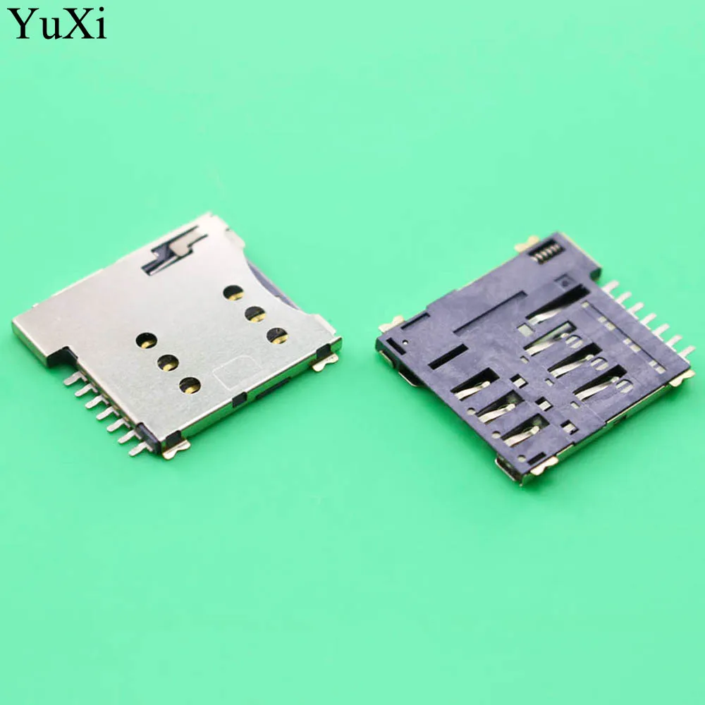 YuXi-soporte de tarjeta micro sim, Conector de repuesto de alta calidad, Real, 7 pines - imagen 3
