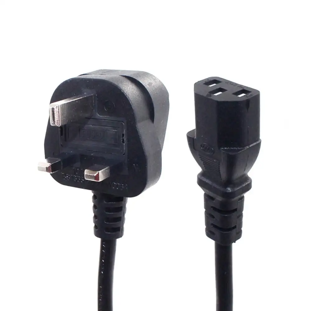 Cable de alimentación para Reino Unido, 3x1,5mm, C13, hervidor IEC a Reino Unido, 3 clavijas, CA, Singapur, Malasia, Cable de alimentación, PC, 1,8 m, 6 pies