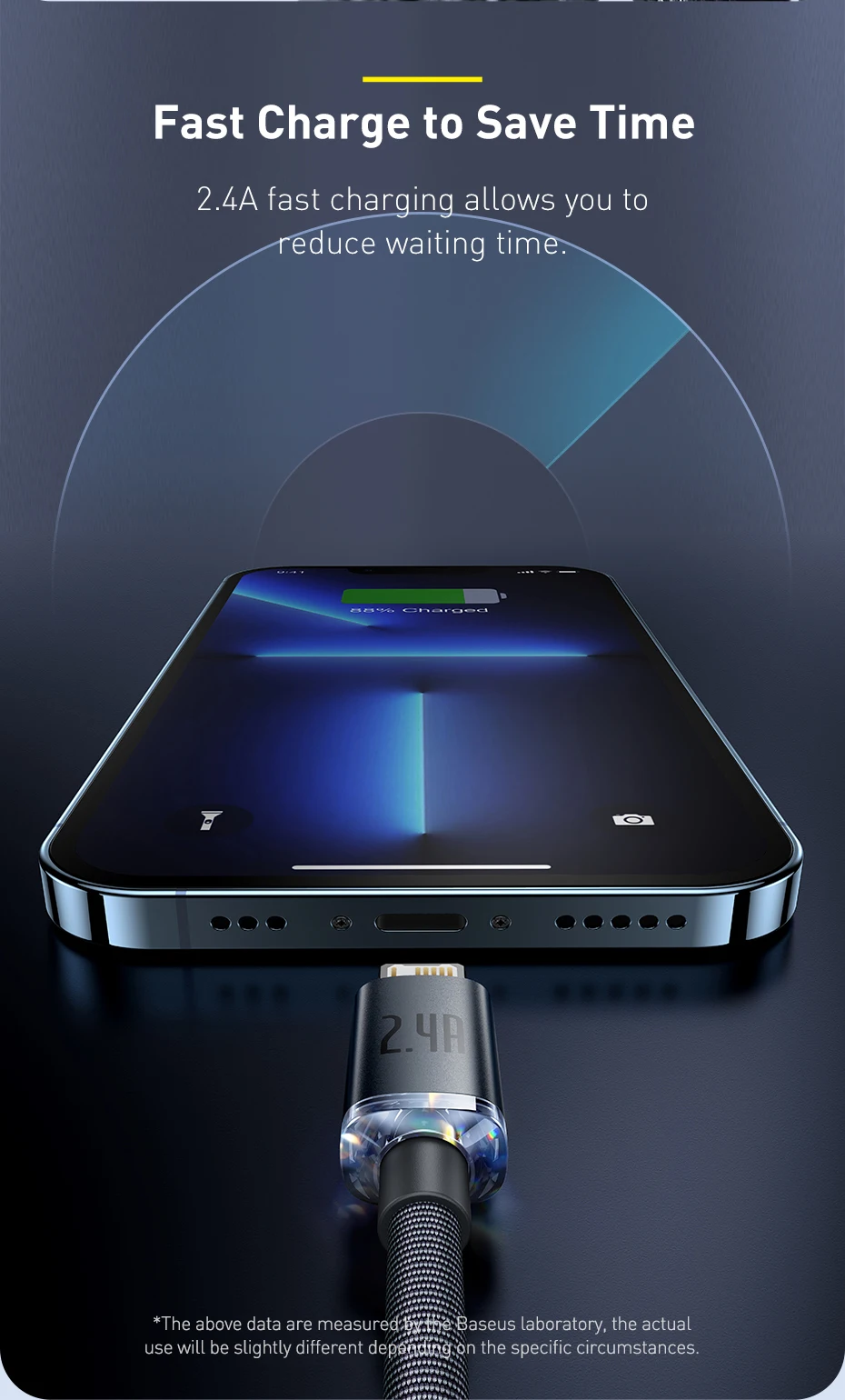 Cable Baseus - Control de temperatura inteligente