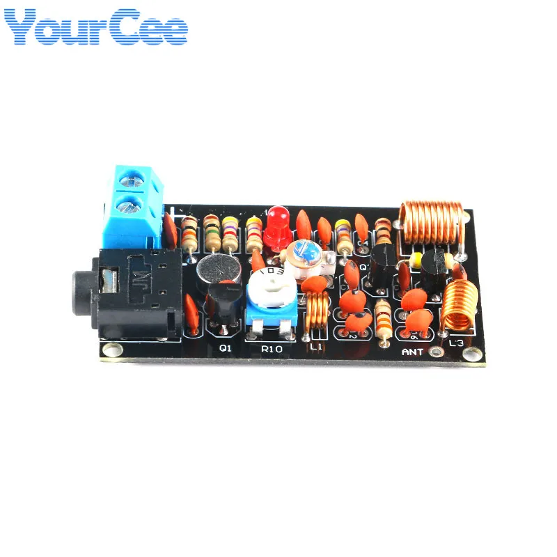 Transmisor de Radio de frecuencia FM, Kit de módulo de micrófono inalámbrico Wifi de entrenamiento electrónico DIY 1,5-9V 85-115MHZ - imagen 5