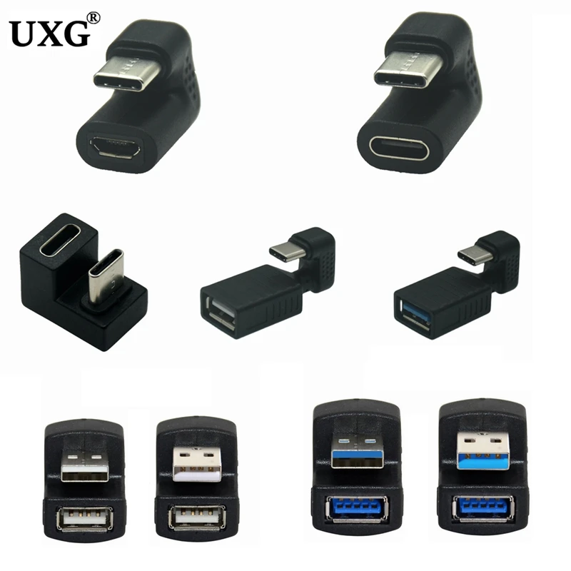 Adaptador USB-C 180° Macho a Hembra – Extensión 10 Gbps Alta Velocidad - imagen 2