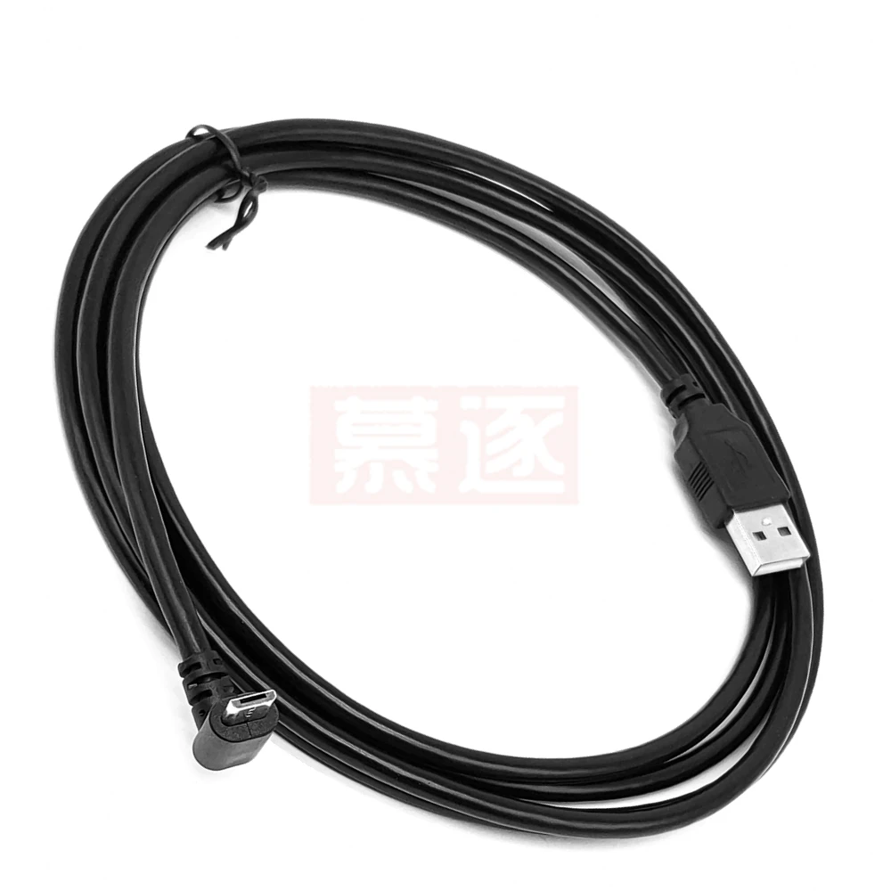 Cable conector de carga de datos Micro USB macho a USB macho, arriba, abajo, izquierda y derecha, ángulo de 90 grados, 10CM-200CM para tableta de 5 pies - imagen 3