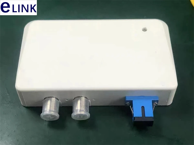 Receptor óptico de doble salida FTTH con función AGC, fibra SC/FC PC APC para el hogar, envío gratis, FTTHELINK, 5 uds.