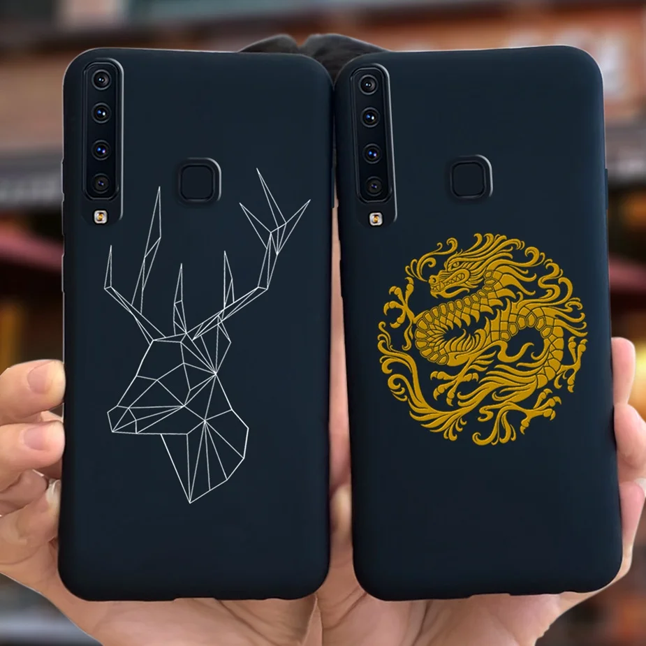Funda para Samsung A9 2018, cubierta negra a la moda, SM-A920F, para Samsung Galaxy A9 2018 A920, fundas de teléfono de TPU suave, 6,3 pulgadas