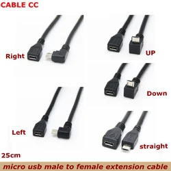 Adaptador Micro USB Hembra 90° Izquierdo/Derecho – Conector Angular