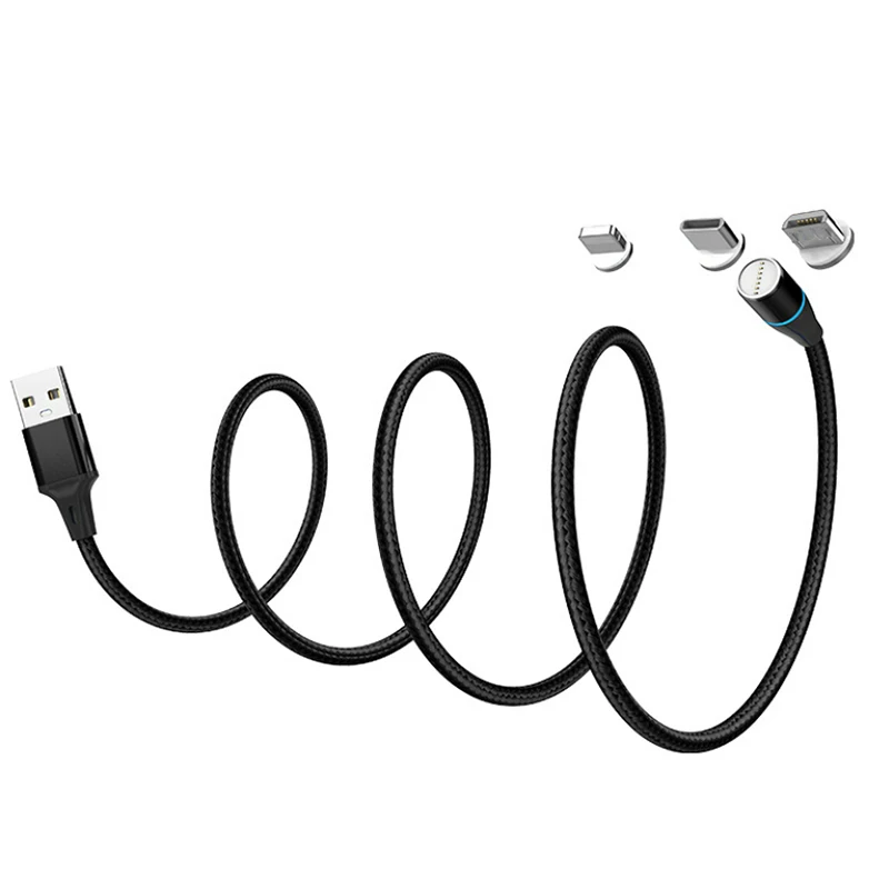 Cable Magnético Carga Rápida USB-C / Lightning / Micro USB 3A