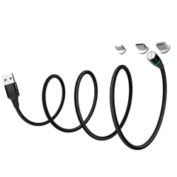 Cable Magnético Carga Rápida USB-C / Lightning / Micro USB 3A