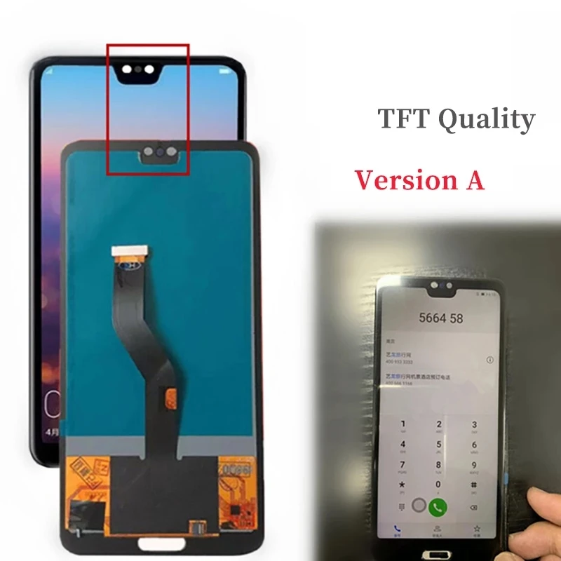 Pantalla LCD con marco para móvil, montaje de digitalizador con pantalla táctil para Huawei P20 Pro, CLT-AL01, CLT-L29, CLT-L09, 100% probado - imagen 2