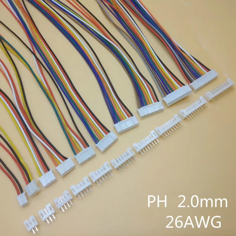 Kit Conectores SH1.0 JST1.25 ZH1.5 PH2.0 XH2.54 Macho+Hembra con Cable - imagen 3