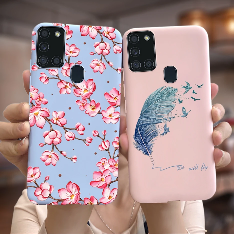 Funda trasera para Samsung Galaxy A21s, SM-A217F, suave, delgada, bonita, A la moda, A21s A 21 S A217F - imagen 2