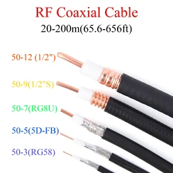 Cable coaxial RF de 50 ohmios con conductor chapado en cobre