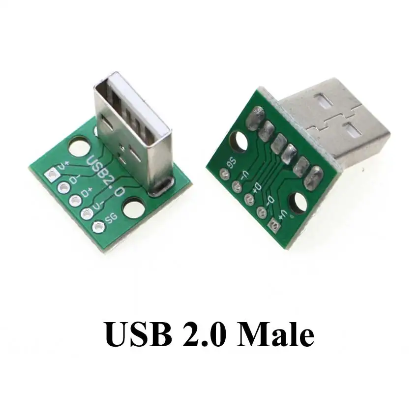 Cltgxdd 1 Uds tipo A macho hembra USB a DIP conector PCB de 2,54mm USB 2,0 3,0 conector de placa PCB conector USB PCB - imagen 5