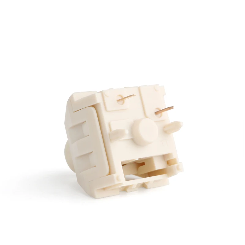 NovelKeys Kailh Cream Switch 5pin POM 55g Force MX interruptor de vástago para teclado mecánico retroiluminado 50m impermeable y a prueba de polvo - imagen 2