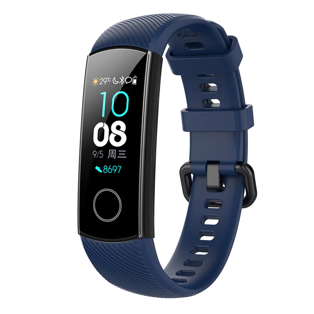 Correa de muñeca de silicona para Huawei Honor Band 5/4, pulsera para Honor Band 4/5 - imagen 3