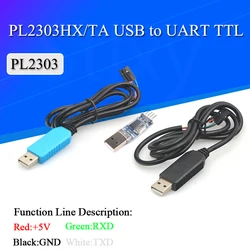 Electrónica inteligente PL2303 PL2303HX USB a UART TTL, módulo de Cable 4P 4Pin RS232, convertidor de línea Serial compatible con Linux Mac Win7