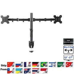 Soporte Monitor Doble Articulado 10-27 – Ajustable para Escritorio