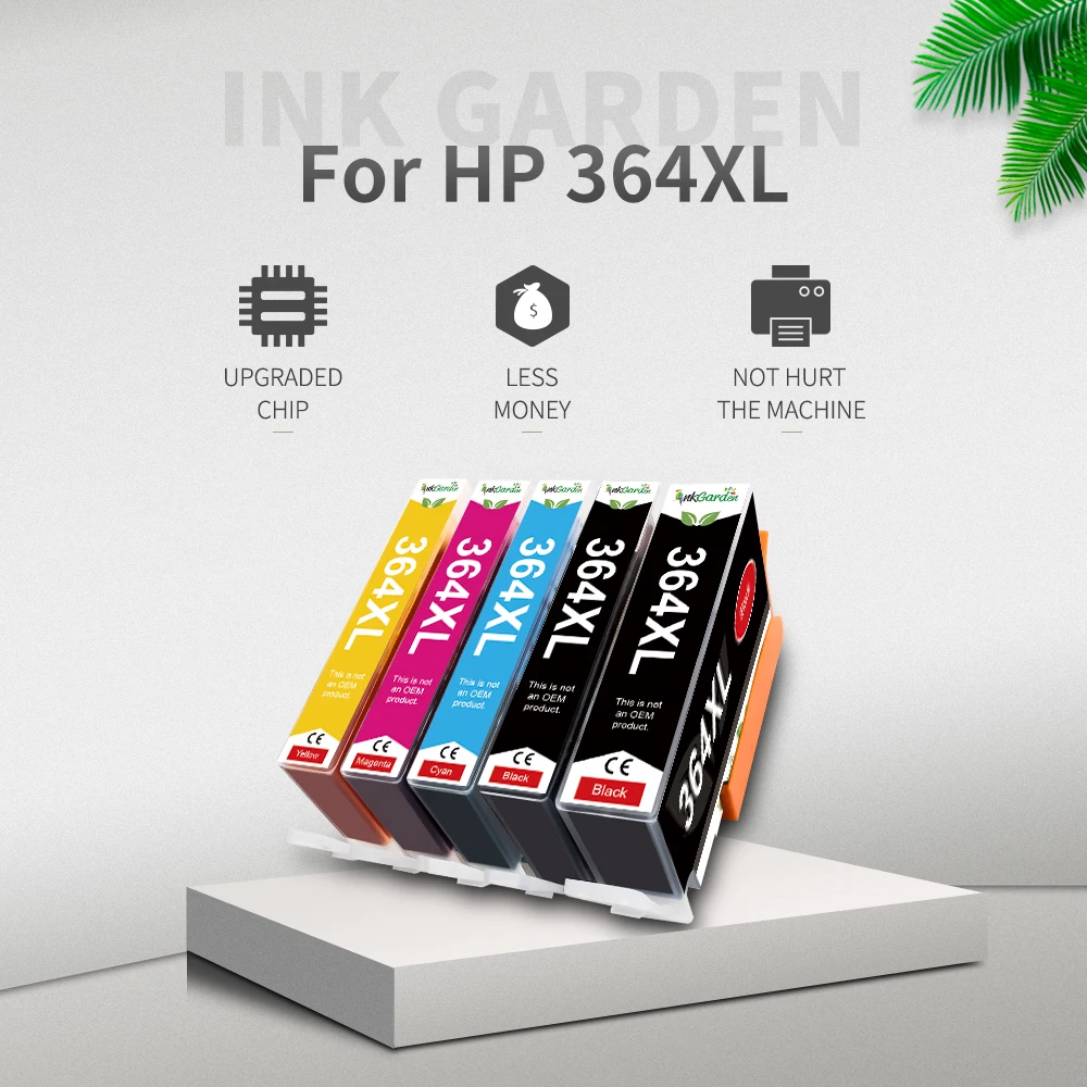 InkGarden cartucho de tinta para impresora HP 364XL 364 XL HP364 Compatible con Photosmart 5520 5522 5524 6510 6512 6515 4620 4610 4622