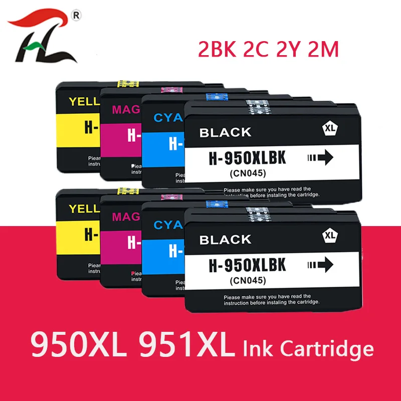 Compatible con cartuchos de tinta HP 950XL 951XL 950 951 Officejet Pro 8100 8600 8610 8615 8620 8625 251dw 276dw para HP950