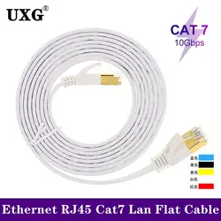 Cable Ethernet Cat7 RJ45 SFTP plano para Router, Módem y PC