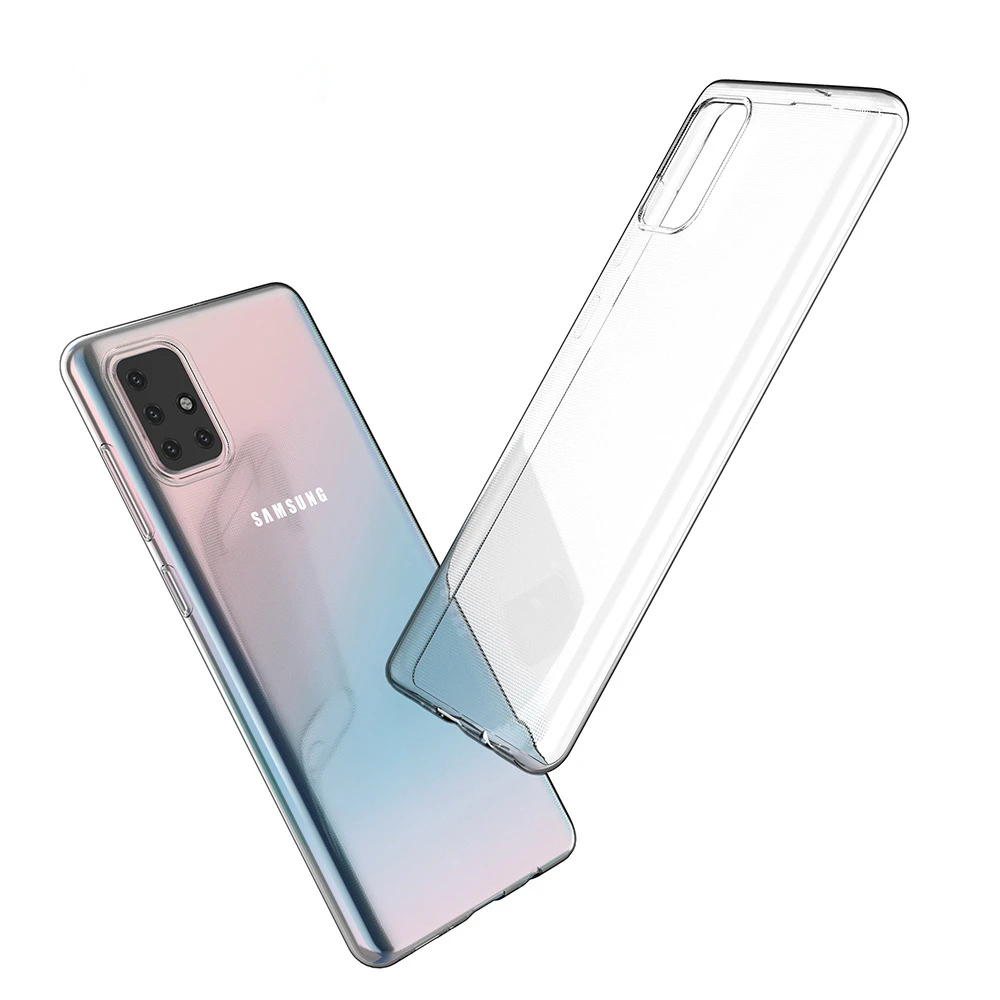 Funda trasera transparente para Samsung Galaxy A02, A02S, A12, A22, A32, A42, A52, A72, A82, 4G, 5G, carcasa suave de TPU a prueba de golpes - imagen 5