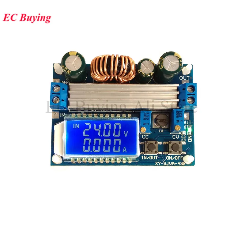 35W DC 5,5-30V a 0,5-30V pantalla LCD Digital reductor automático convertidor Buck Boost módulo de fuente de alimentación placa ajustable